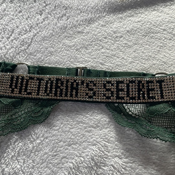 VICTORIA’S SECRET VERY SEXY
Shine Strap Lace Garter Belt in Green - Picture 3 of 5